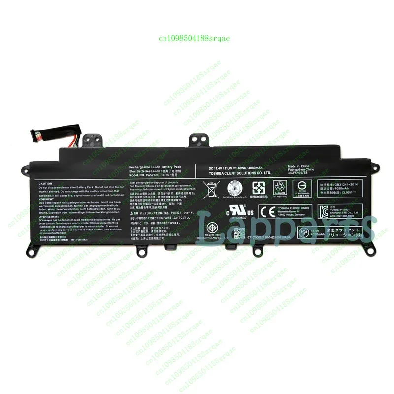 

Новый оригинальный аккумулятор PA5278U-1BRS для Toshiba Tecra X40-D X40-E Portege X30-D%100 тест