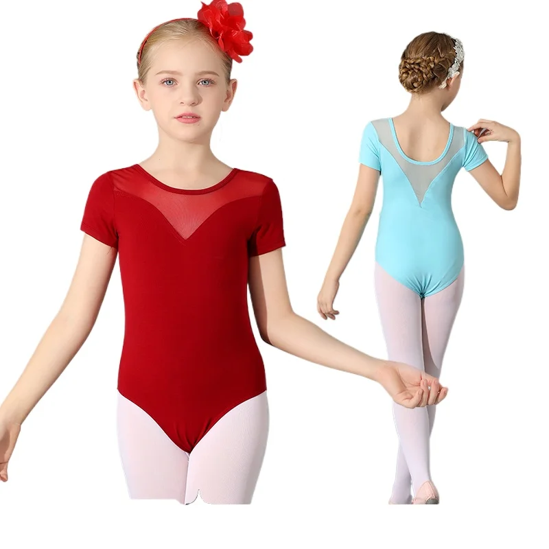 

Long sleeved ballet dancer cotton dance jumpsuit with drawstring chest,gymnastics dancer, young children's ballet costume dancer