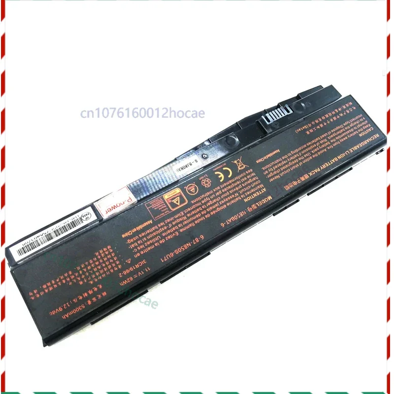 

Оригинальный аккумулятор для ноутбука 62 Втч N850BAT-6 6-87-N850S-6U71, 62 Втч для Clevo N850 N870 N855 N857 N871 N875EP6 Sager NP7850 NP7870