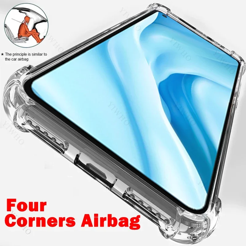 Clear Phone Case for Xiaomi Mi 11 Lite 5G M2101K9G TPU Thickened Transparent Case for Xiaomi11 Anti-scratch Shockproof Covers