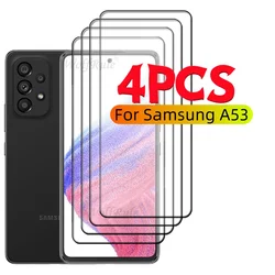 1/2/3/4PCS Full Cover Glass For Samsung A53 Glass Samsung Galaxy A53 Tempered Glass HD 9H For Screen Protector Samsung A53 A 53