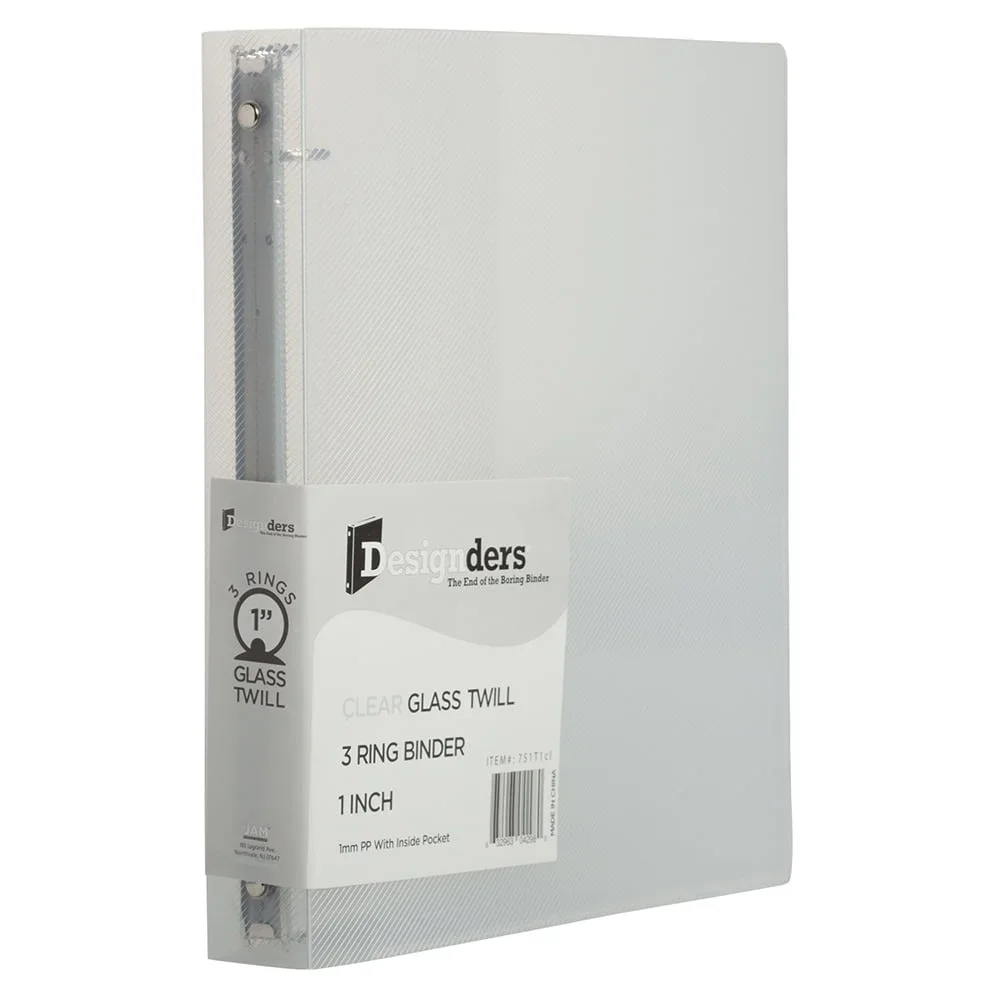 

Папка-регистратор на 3 кольцах, 1 дюйм, прочная, экологичная, для школы, офиса, дома, заметок, сочинений, рецептов, 1 шт.