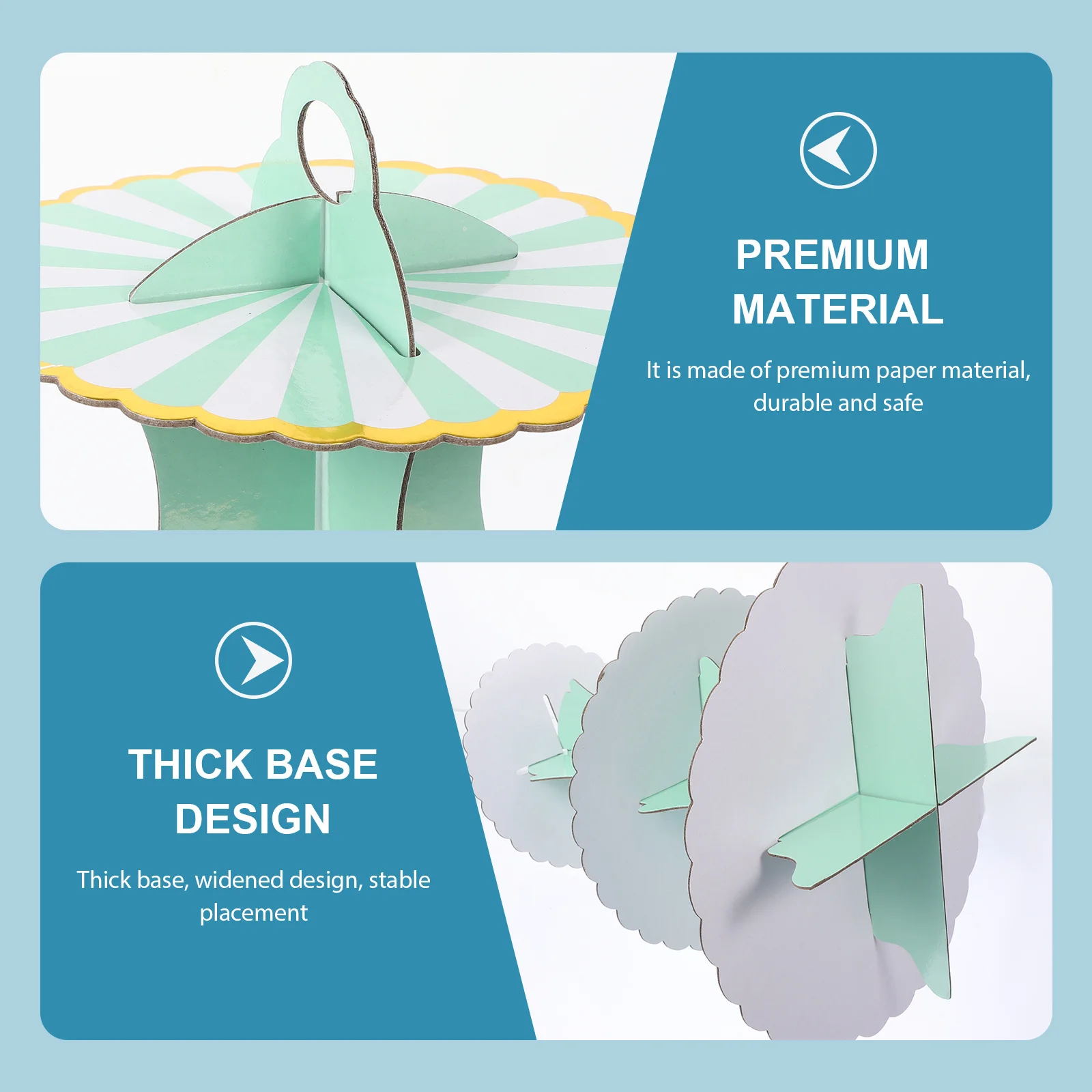 

3 Tier Disposable Cake Stand Paper Cupcake Display Rack Party Dessert Storage Holder Disposable Cake Stand Dessert Storage Rack