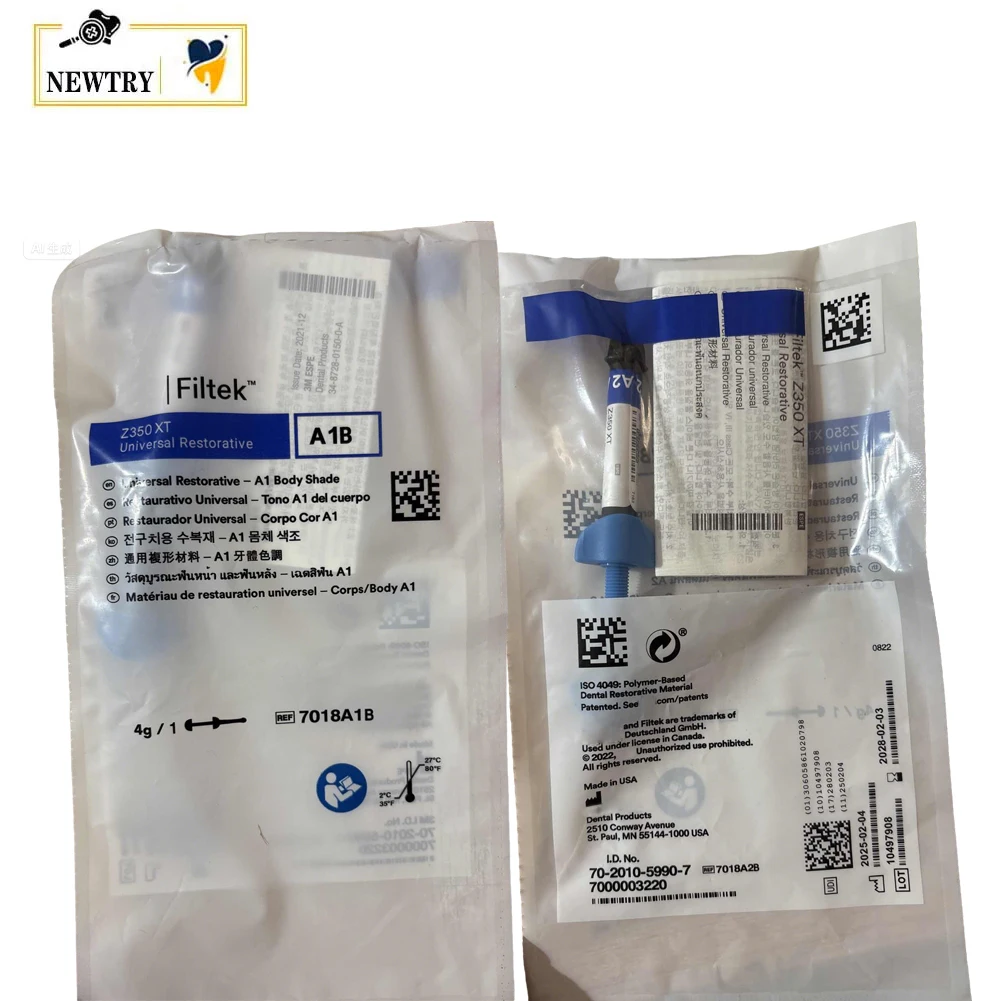 

Z350XT Dental Composite Resin Universal Restorative Material Body Shade A1/A2/A3/A3.5 Z350XT Flowable Resin Tooth Filling Paste