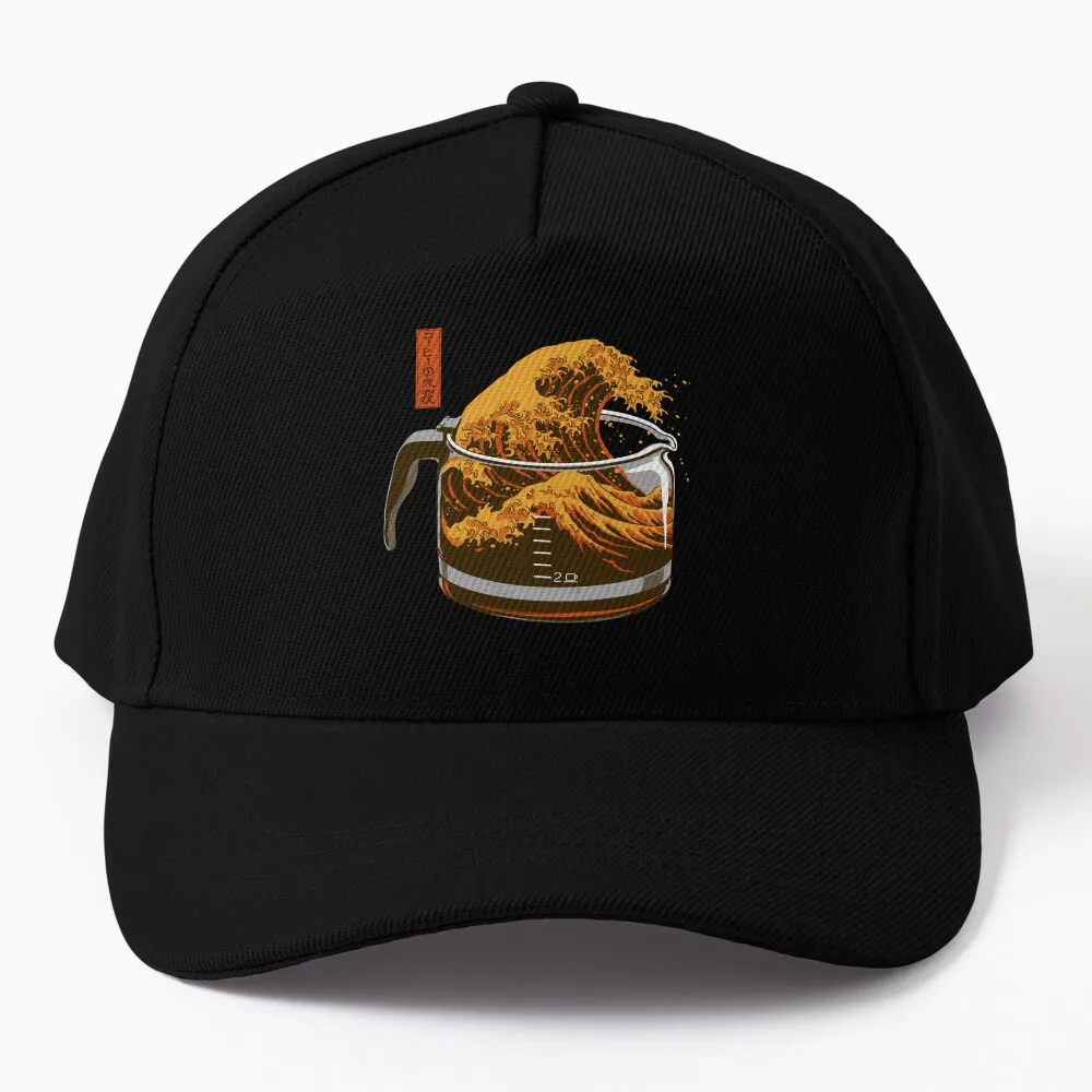 The Great Wave of Caffeine Baseball Cap fashionable Anime Hat western hats Visor Kids Hat Golf Hat Men Women's