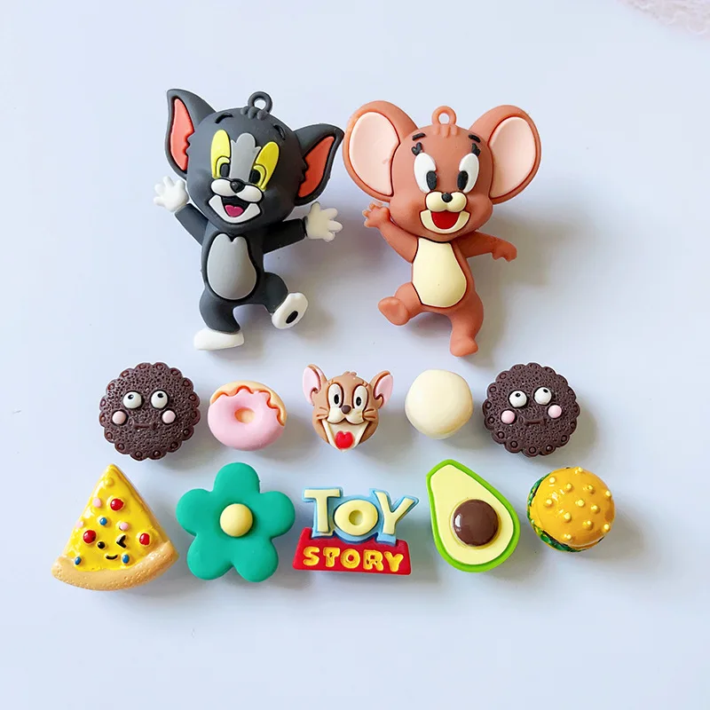 

Whimsical Tom &Jerry Shoe Charms Set 3D Figure Decorative Accessories for Clogs Sandals Anime Inspired DIY Craft Accessories