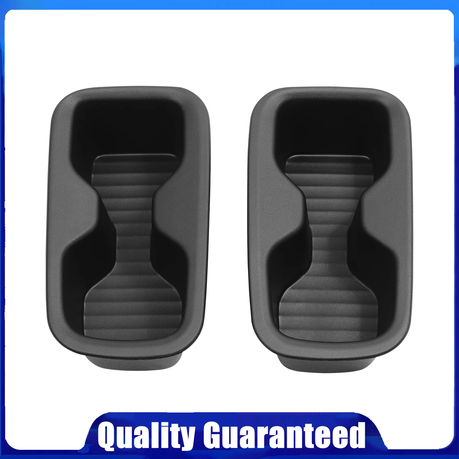 Door Side Cup Holder Insert Shock Absorbing Storage Tray 2pcs TPE Tidying For Hyundai Santa Fe 6 7 Seats 2024-2026 2 Row Only