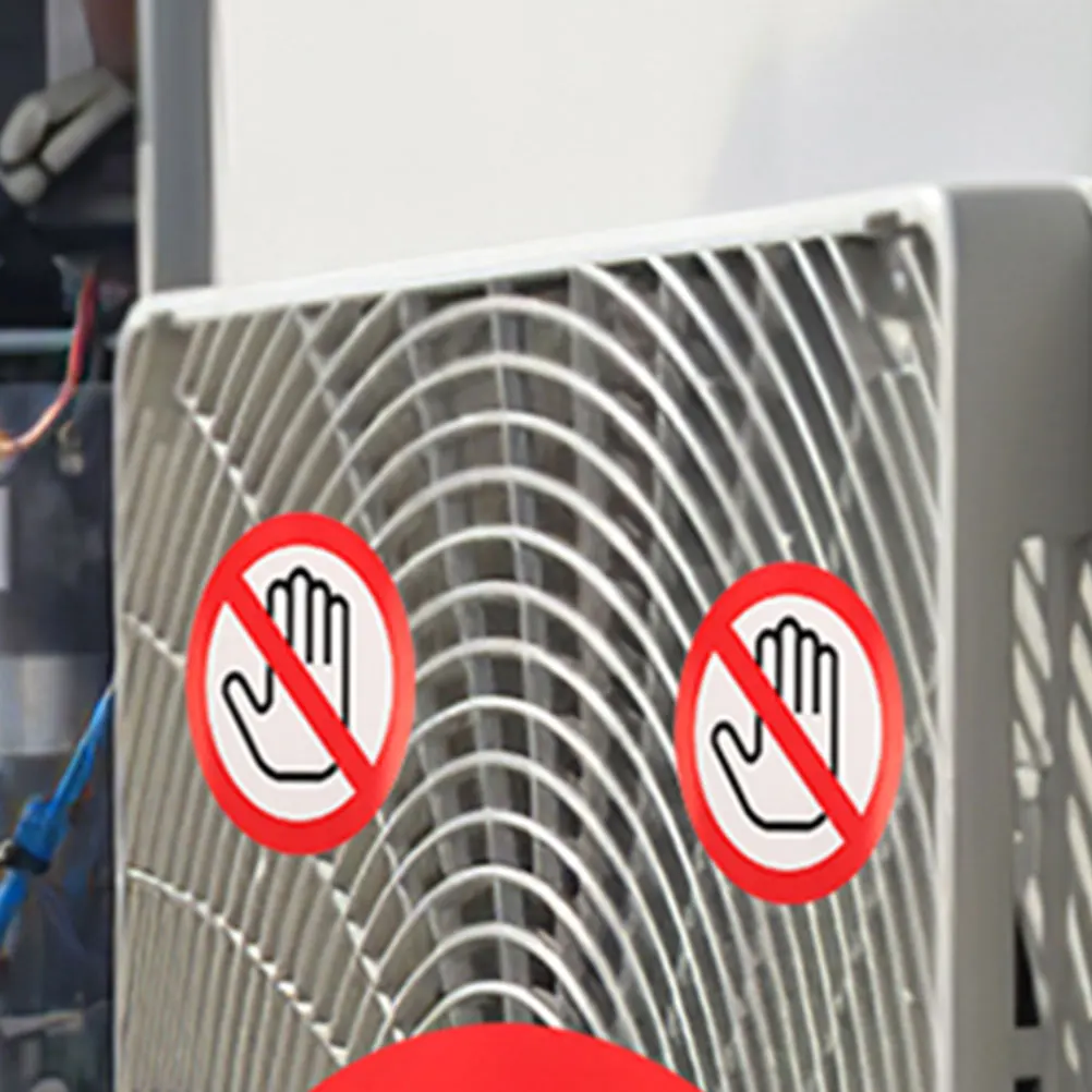 

20 PCS Warning Sign Stickers Tag Do No Touch The Electric Fence Not Label Self-adhesive Vinyl Dont
