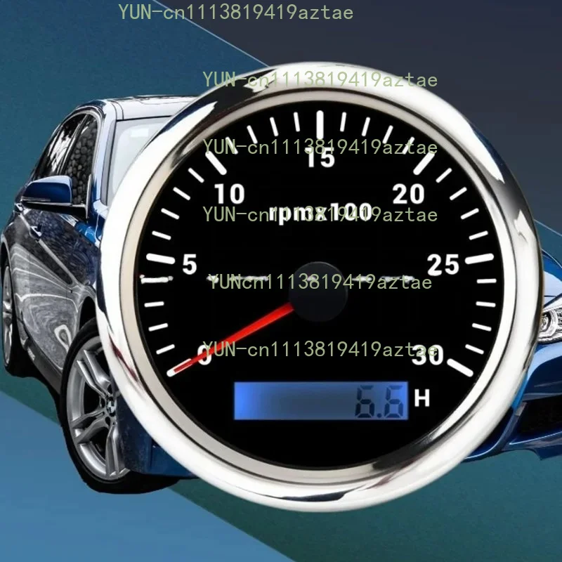 Alternator Signal Engine Tachometer 7 Color Backlight Universal for Car Truck Motorcycle