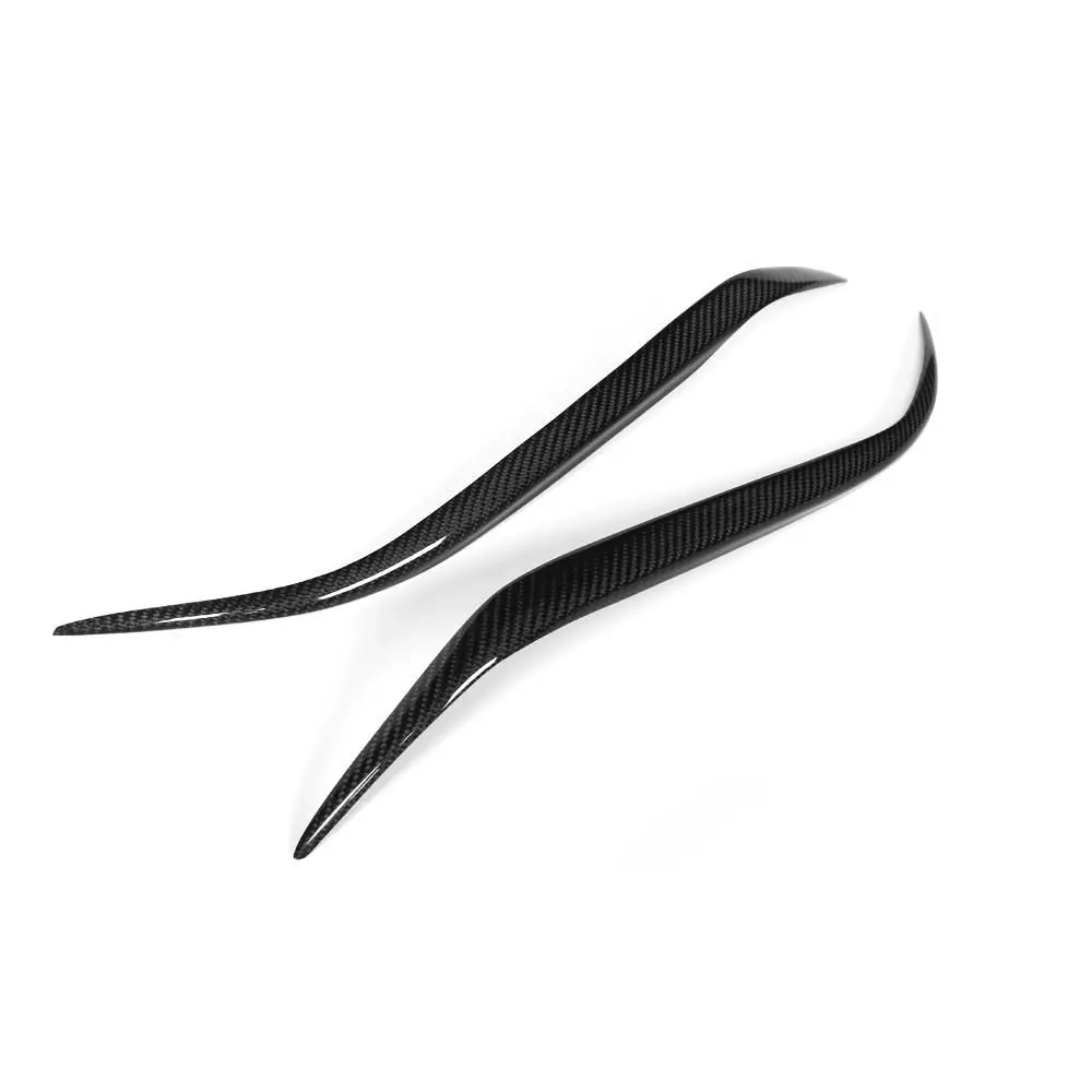 Carbon Fiber Head light Eyelid Eyebrow Cover for Mazda 3 Sedan 4 Door Headlamp Stickers 2007-2011