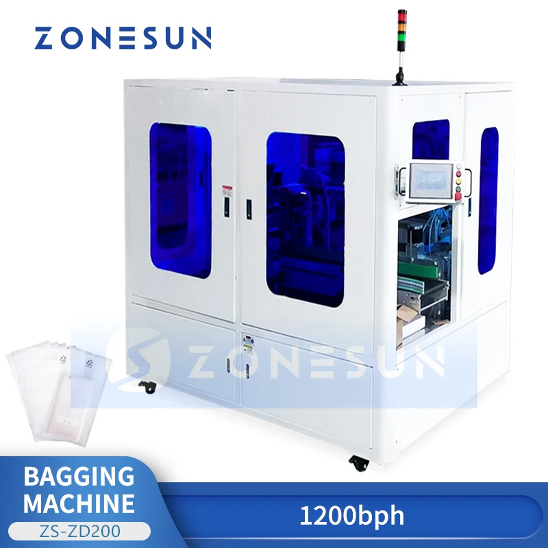 Sistem Bagging Otomatis Zonesun ZS-ZD200 - Mesin Bagging Horizontal Otomatis untuk Pengemasan Efisien