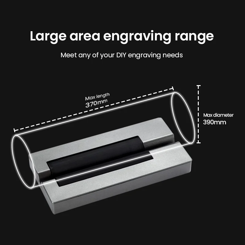 WAINLUX Rotary Axis DIY Machine  Attachment for Fiber Laser Engravers,Marking Machine Rotary Tool for 360 Round Metal Etching