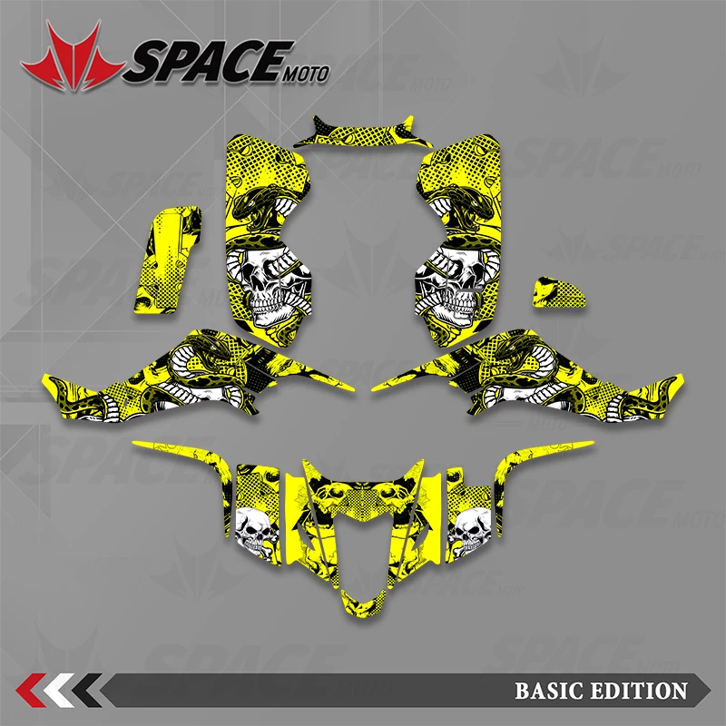 SPACE Motorcycle Graphics  Decals Stickers Kits Number Name Custom For SUZUKI LTZ400 LTZ 400 2003 2004 2005 2006 2007 2008