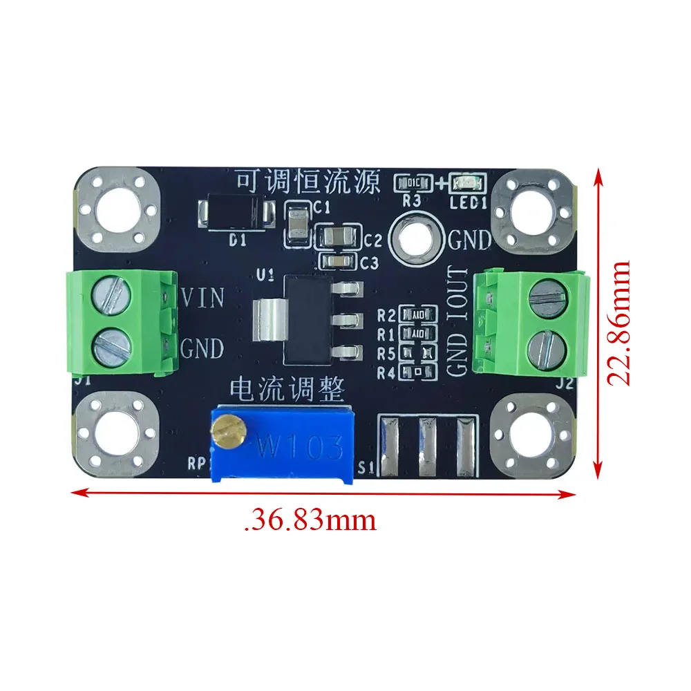LT3092 Adjustable Constant Current Source Module 5-180mA High Precision Regulator for LED Driver and Sensor Excitation