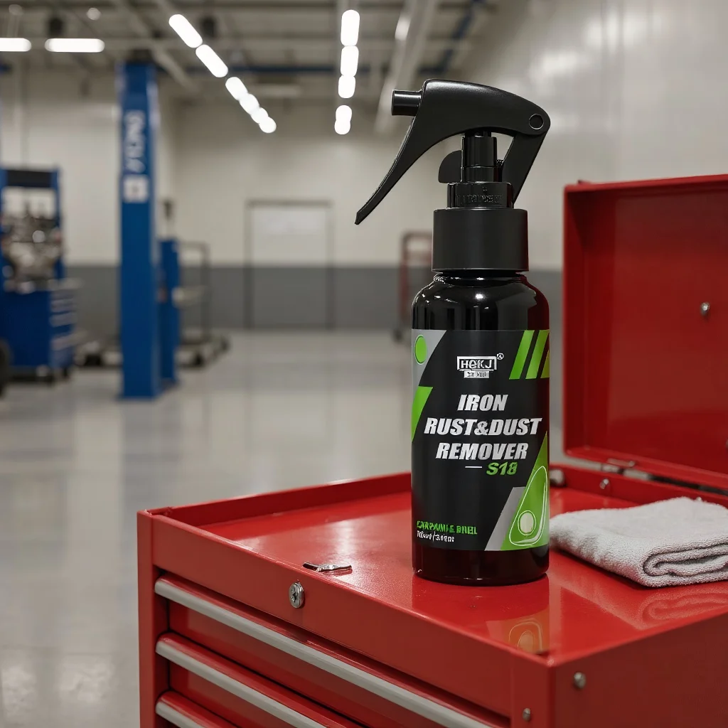 مزيل جزيئات حديد طلاء السيارات والعجلات - بخاخ تنظيف معدني بحافة أوتوماتيكية HGKJ S18 #6