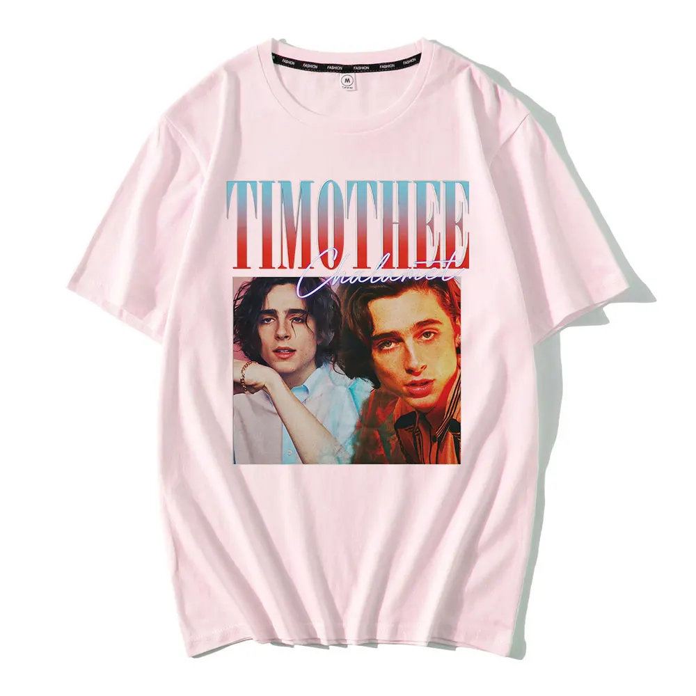 2022 New Timothee Chalamet Vintage Graphics T Shirts Men Harajuku Streetwear Hip Hop T-shirts 100% Cotton T-shirt Oversized