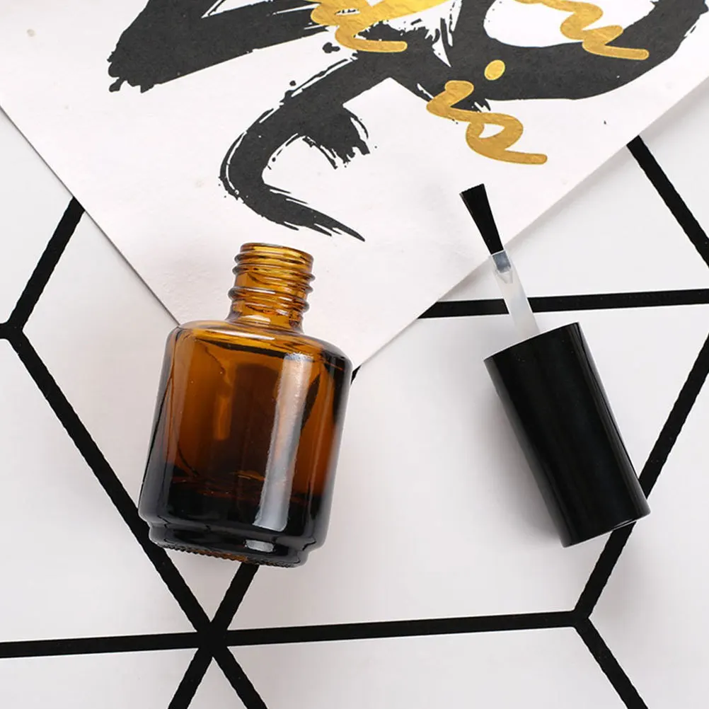 

15Pcs 7ml Glass Nail Polish Bottles DIY Empty Vials with Brush for Repackaging Custom Colors and Textures Nail Polish Bottles