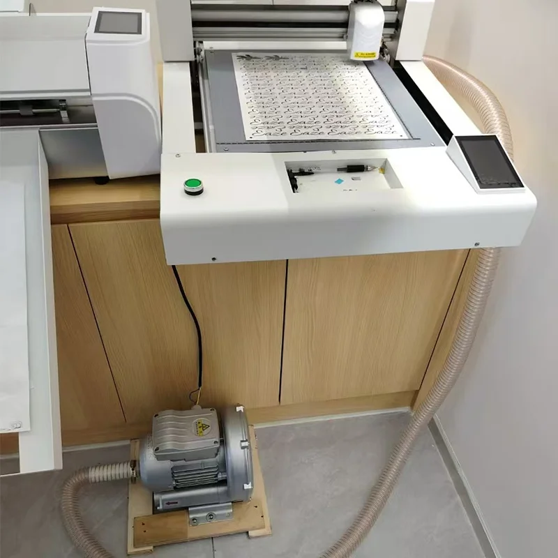 Pneumatic Die Cutting Engraving Machine LY 4030 5035 Single/Double Blades with Suction Pump Optional PVC Film A3 Cutting Tools