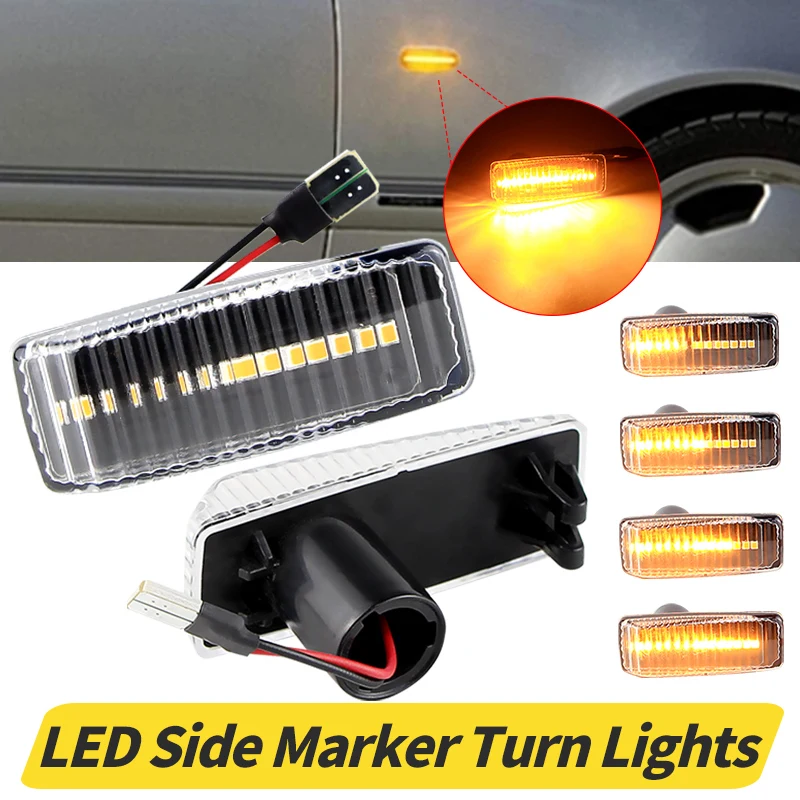 

2PCS Canbus For Mercedes-Benz C E S SL CLASS W201 190 W202 W124 W140 R129 Dynamic LED Turn Signal Side Marker Light 1248202321