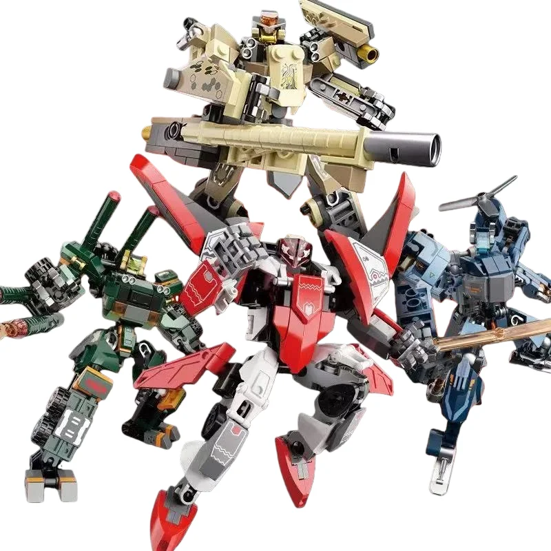 

JAKI трансформирующая модель Mecha, сборная игрушка, креативный орнамент, робот, строительные блоки, набор игрушек, детский подарок на день рождения