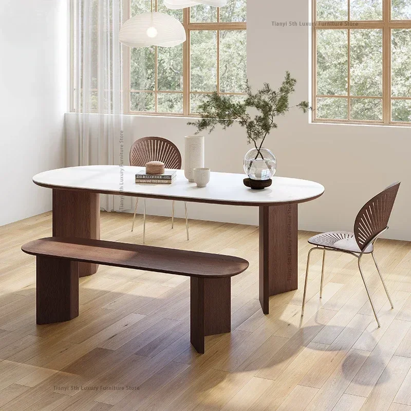 

Японские обеденные столы в стиле Ваби-Саби, современный дизайн, из массива дерева, для ресторанов, балконов и дома, мебель для столовой FYTC