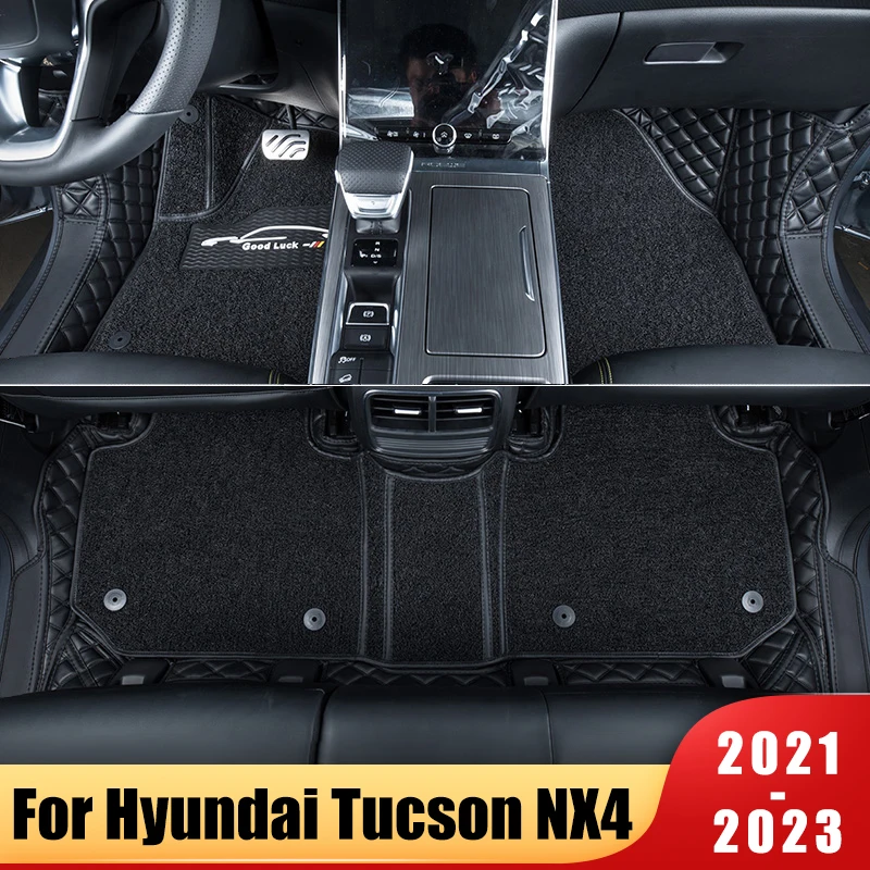 

LHD For Hyundai Tucson NX4 2021 2022 2023 Hybrid N Line Car Floor Mats Accessories Carpets Styling Custom Waterproof Rugs Covers