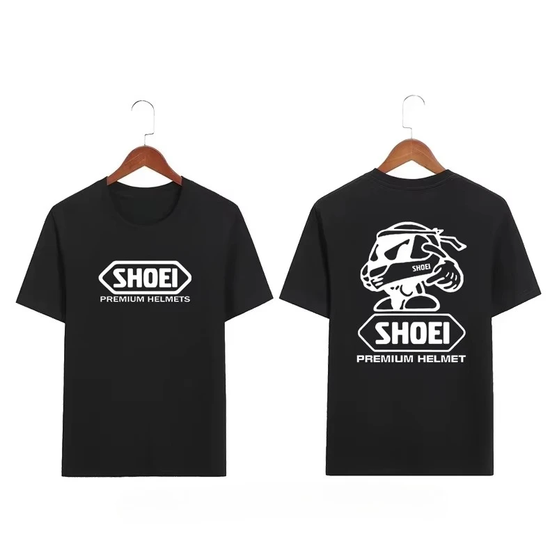 

Лето 2029, новый шлем Shoei, мотоциклетные футболки с графическим принтом для мужчин и женщин, футболки с короткими рукавами, высококачественная уличная одежда