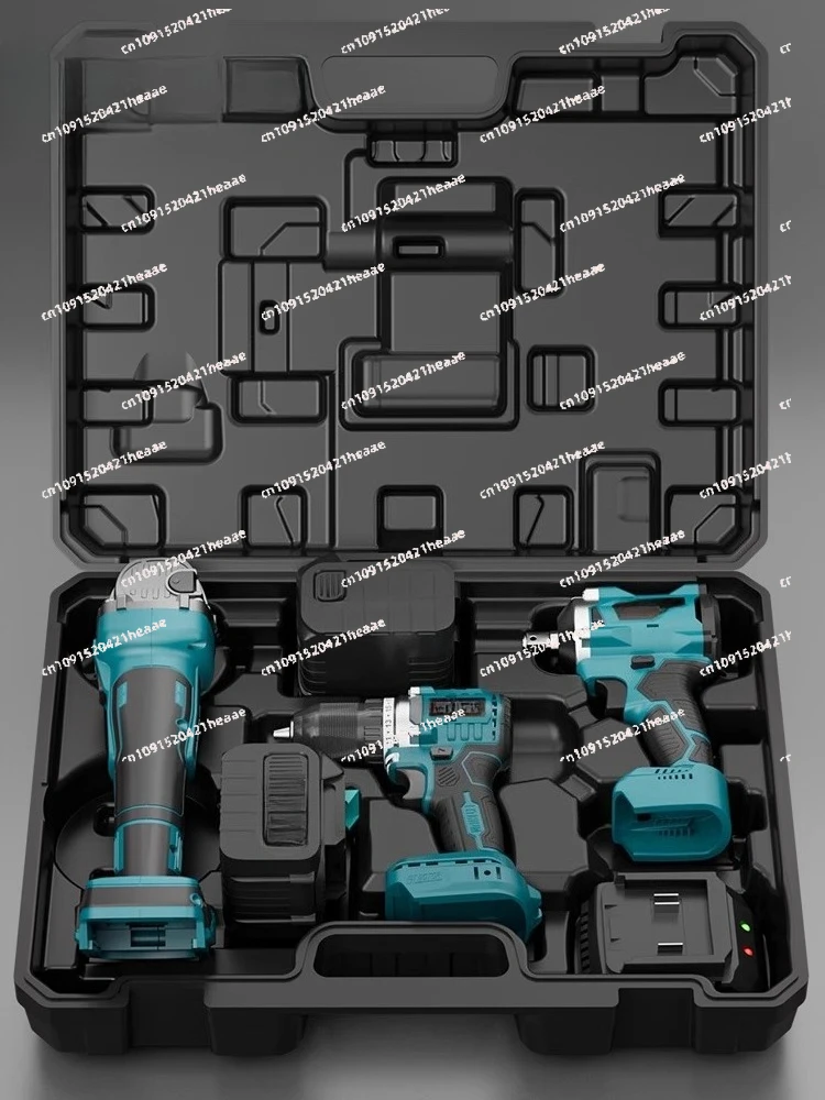 

Suitable for Brushless Lithium Angle Grinder Rechargeable Polishing Machine Grinder Electric Drill Wrench Three-piece Set