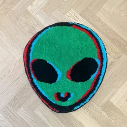 녹색 외계인 ET Tufted 깔개 욕실 매트 슈퍼 흡수성 깔개 빨 수있는 샤워 목욕 깔개 침실 장식 미끄럼 방지 출입구 카펫