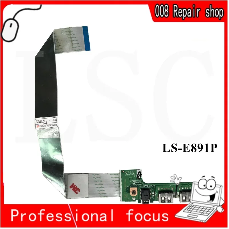 LSC original for Acer Aspire A515-51 A515-51G laptop audio USB IO board with cable c5v01 LS-E891P