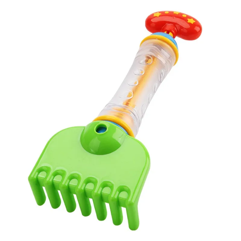 Pistola de pulverização de areia multifuncional dois em um para crianças, pá de praia, ancinho, jogo de água para bebês, brinquedos de areia