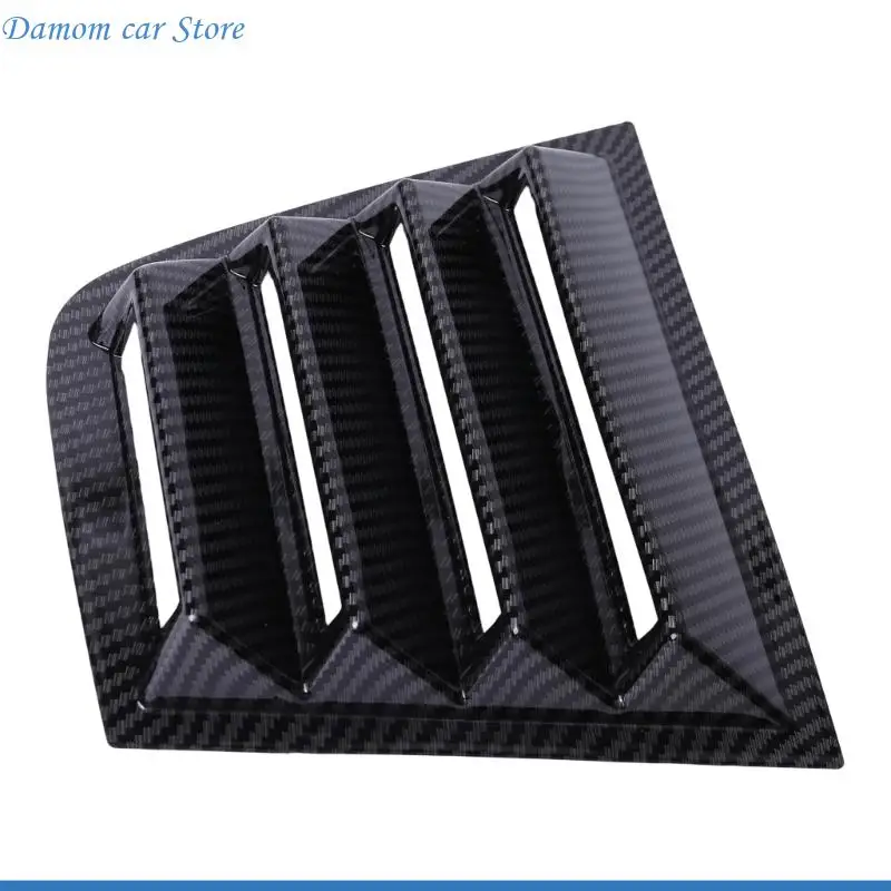 A2UC Vehicle Side Window Louver Trim for 2010-2023, with Matching Left and Right Panels, Slatted ABS Styling and Adhesive