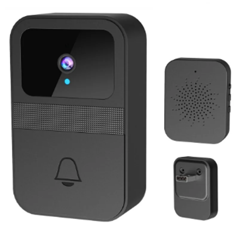 BNVN-Home Wireless Video Doorbell 2-Way Audio HD Video Camera Cloud Storage Night Vision, 1Set, 2.4G Wifi Compatible