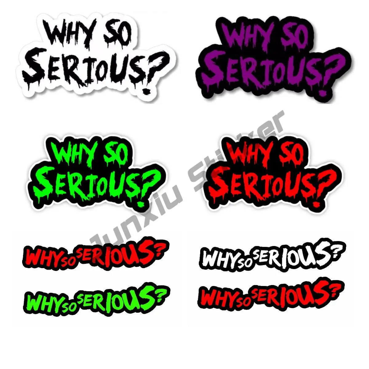 

Why So Serious Car Stickers and Decals Evil Body Window Red Laptop Vehicle Truck Decor Decoration Assessoires accesorios