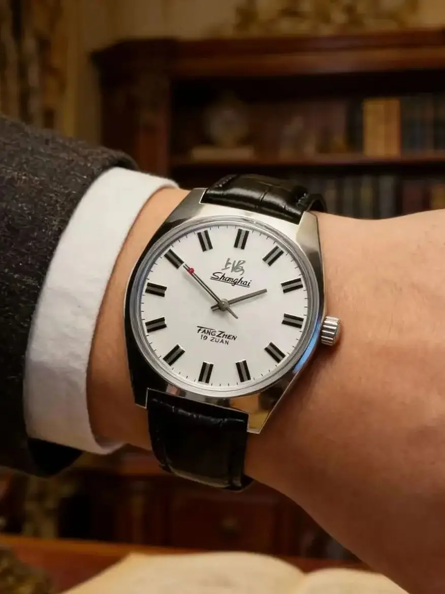 36mm Shanghai Herrenuhr Retro 7120 Manuelle Mechanische Uhr Minimalistische Business-Armbanduhr Dropshipping
