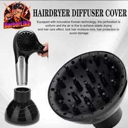 Black Universal Hairdryer Diffuser Cover Adjustable Temperature Resistant Salon Tool for Dispersing And Dry Hair Accessory