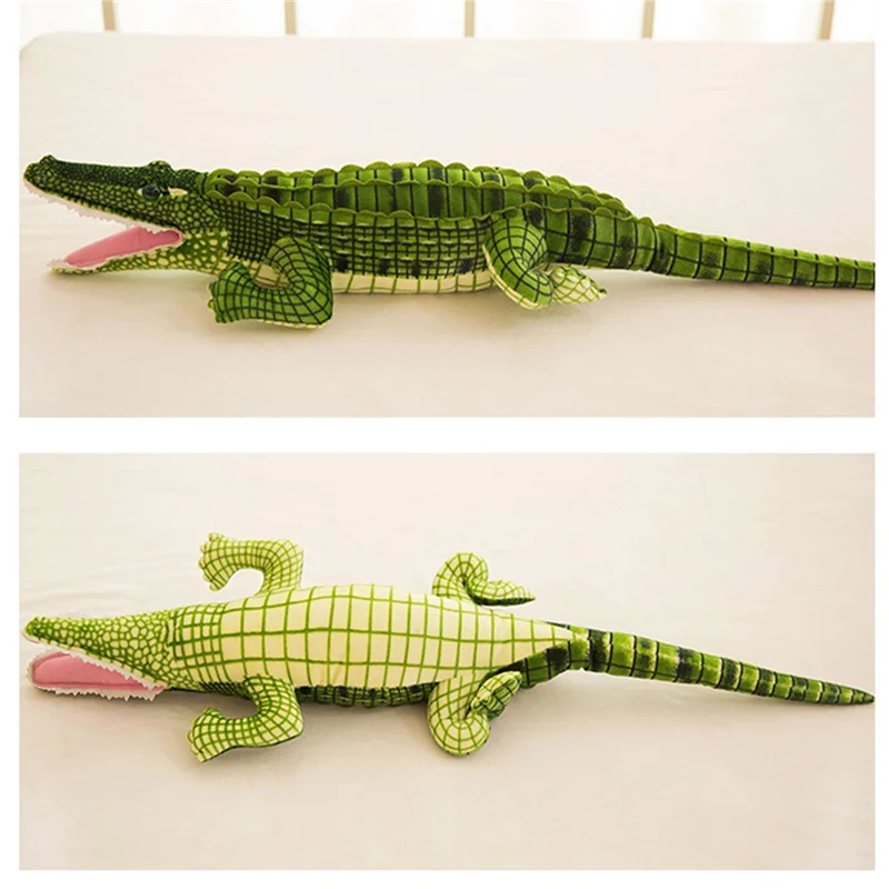 MACH-2Pcs 100Cm Stofftier Echtes Leben Alligator Plüsch Simulation Krokodil Kawaii Kreative Kissen Für Kinder