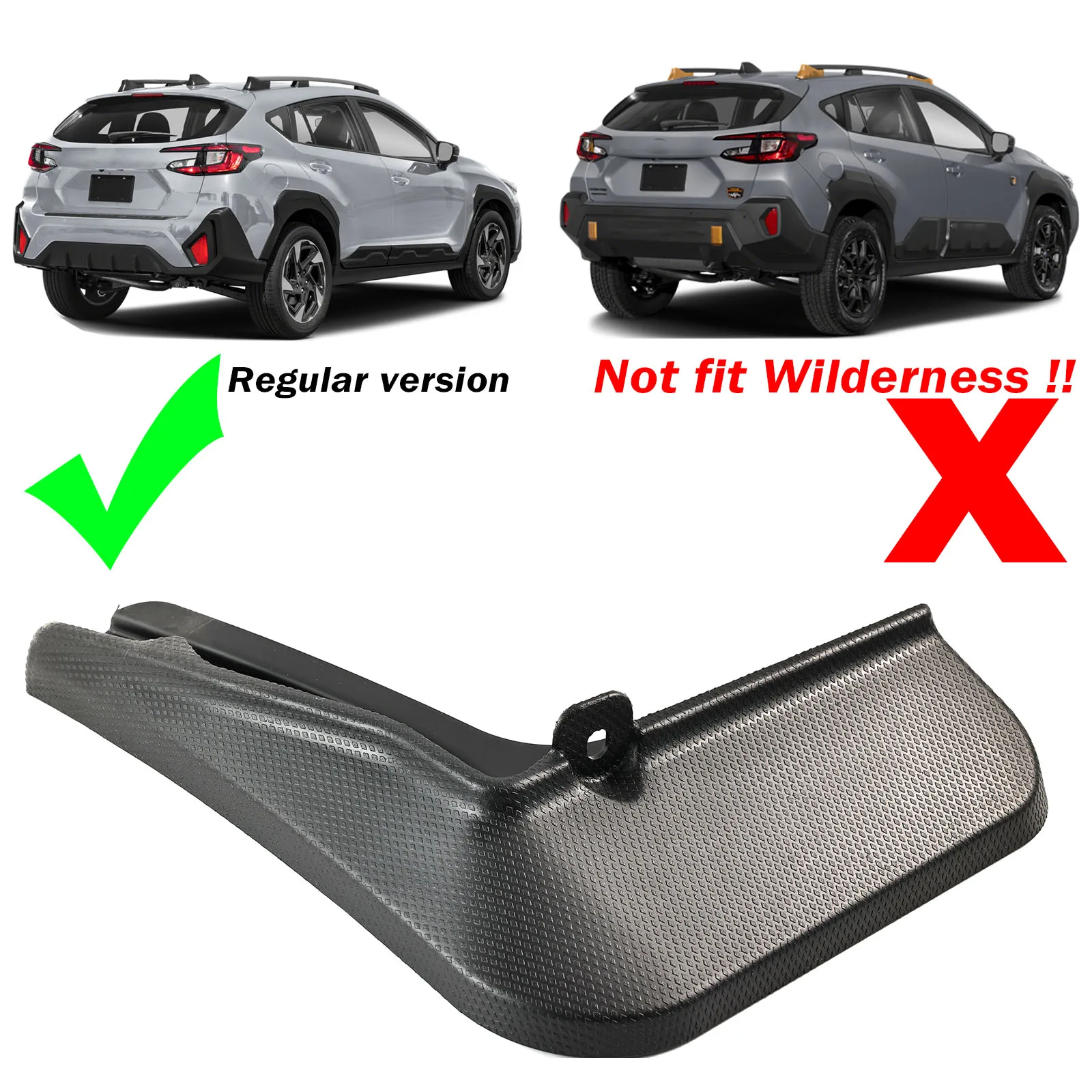 4x Mud Flaps For Subaru Crosstrek GU 2024 2025 3rd Gen Splash Guards Mudguards Flap Front Rear Fender Cover Dirty Protector