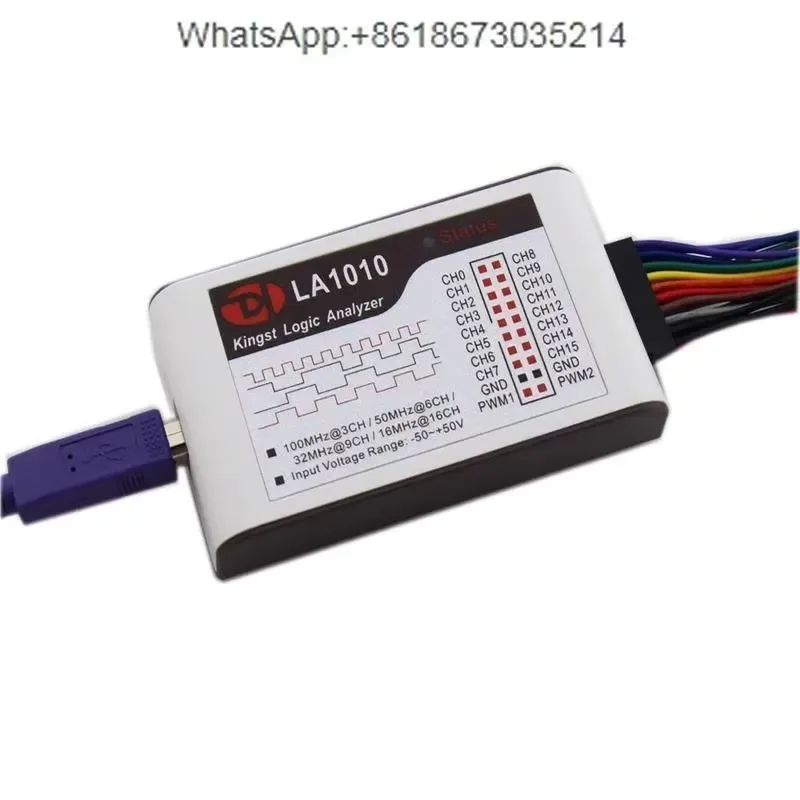 1PC Logic Analyzer LA1010 16-Channel 100M Sampling Rate MCU Embedded Analysis Sharp