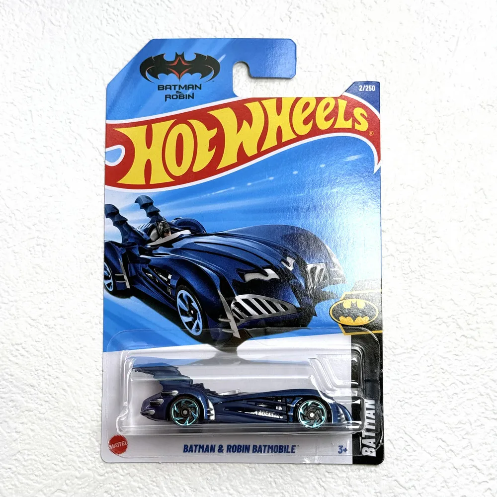 

Hot Wheels 2025 Бэтмобиль Бэтмена и Робина, синий, 1:64, металлическая литая модель, игрушечная машинка