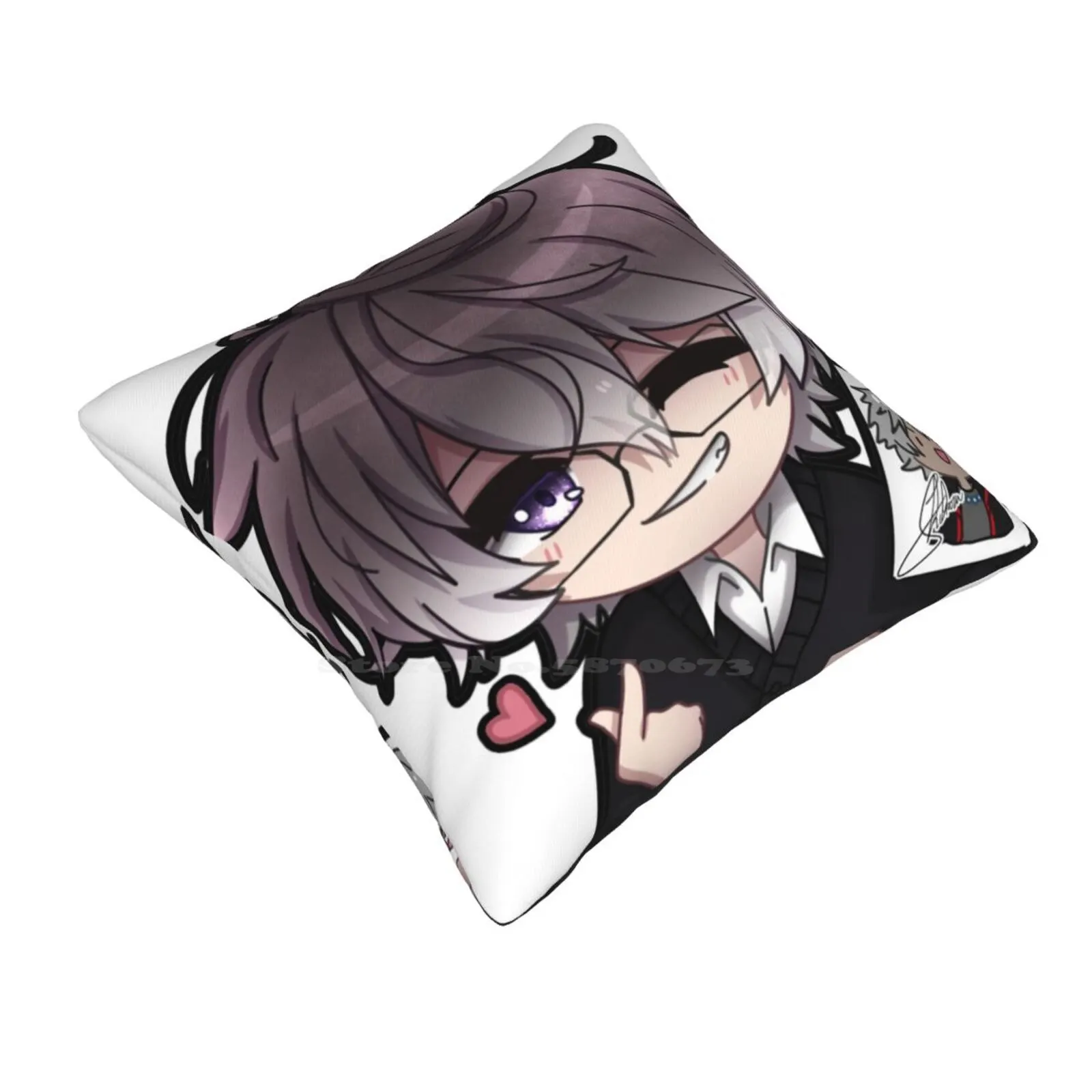 Shiharu With An Orphy Drawing Pillow Cover Hug Pillowcase Cute Anime Manga Chibi Vartist Shiharu Orphy Virtual Original