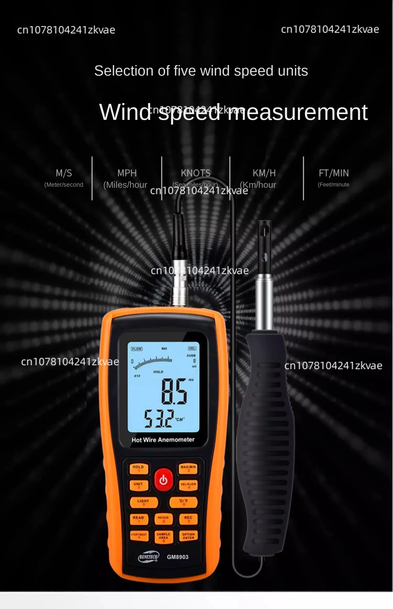 Anemometer measures wholesale propeller extech home anemometer image 5