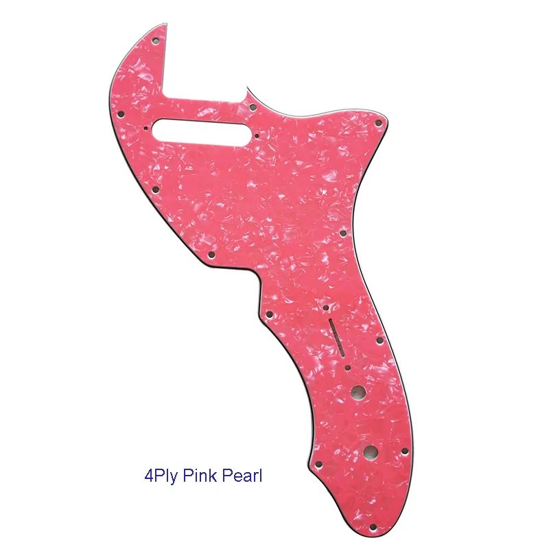 Pleroo Custom Guitar Parts - For Tele 69 Thinline Guitar Pickguard Scratch Plate Multi Color Choice