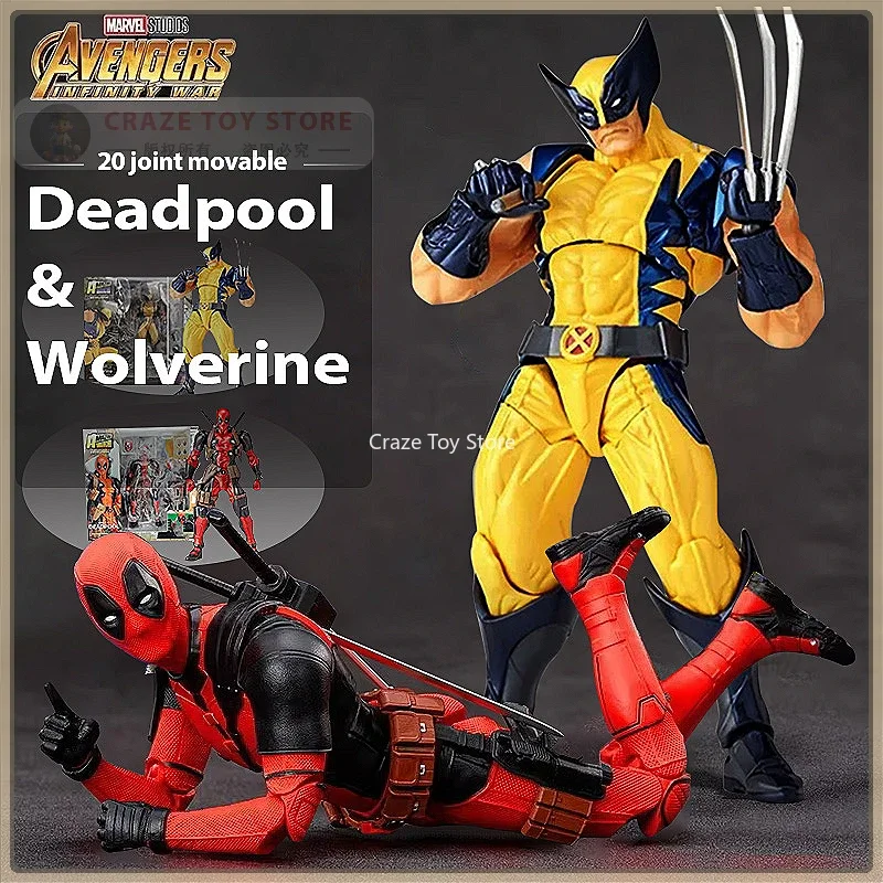 2024 Marvel Deadpool & Wolverine Action Figures Movie Version wolverine Toy Series Collections Adult New Mutants Kids Gift