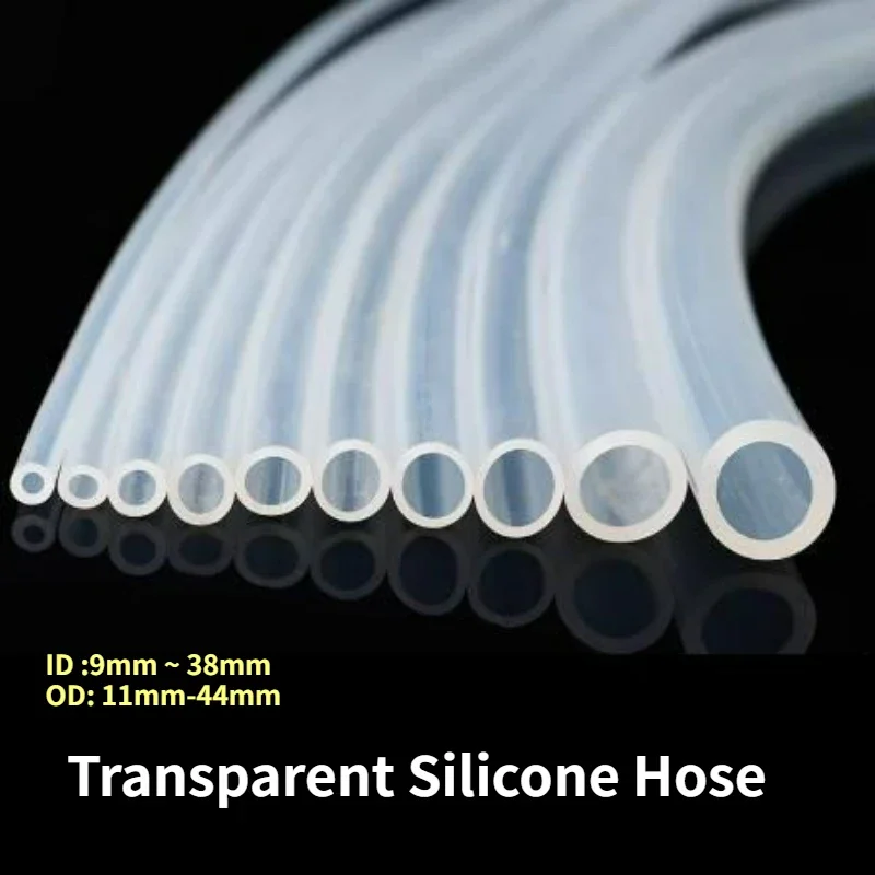 

1/2/5M Silicone Tube Hose Transparent Food Grade Tasteless High Temperature Resistant Water Dispenser Peristaltic Pump