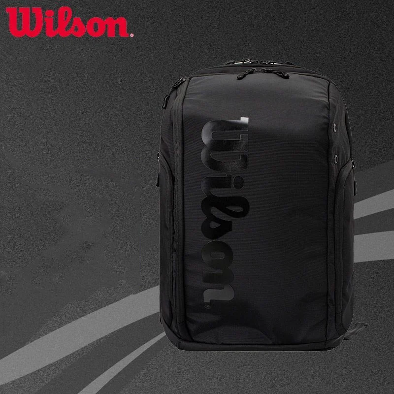 Wilson Tennis Padel Bag Holds 6 Tennis Rackets Sports Backpack Large Capacity Multifunction Portable Court Racket Bag Men Women