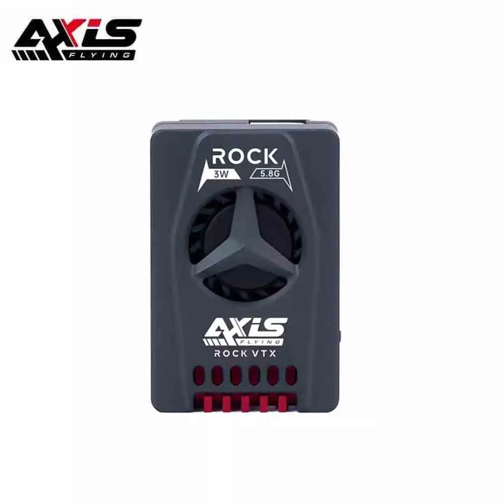 

Axisflying Rock VTX 5,8G 3W VTX вентилятор с ЧПУ радиатор с двумя функциональными кнопками Встроенный микрофон бесшумный для радиоуправляемого дрона FPV дальнего действия