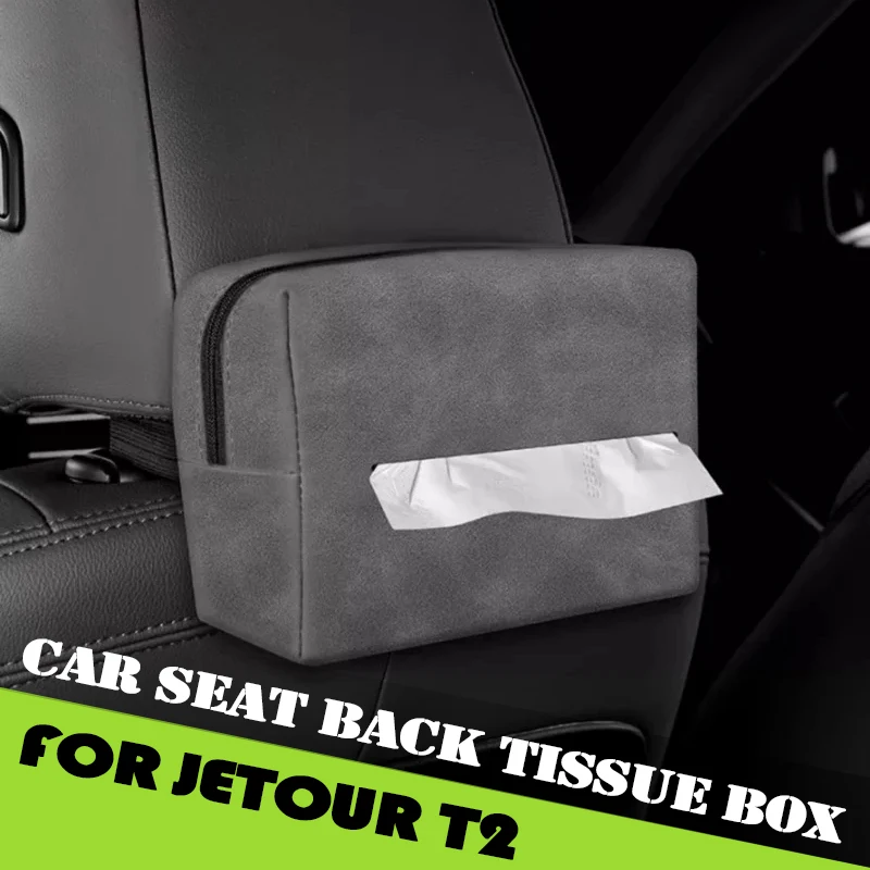 

Fit for Jetour Traveller T2 2023 2024 2025 Modification Car Tissue Box Storage Bag Car Accessories Car Seat Back Tissue Box