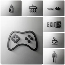 Common acrylic signage games, safety passages, and bathrooms in lifestyle streets, hotels, shopping malls, and homes logo