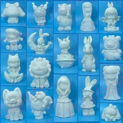 170 Styles White Embryo 20cm Bear Enamel Painted Doll Non Gypsum Ceramic Painting DIY Handmade Graffiti Toy